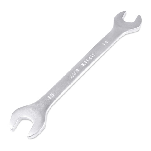 Ключ гаечный рожковый (14х15 мм) AVS K11415 фото 3