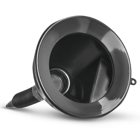 Воронка непроливайка с гибким носиком AVS OFN-135 (D-135мм, L-370мм)(латун.сетч.фильтр) фото 1