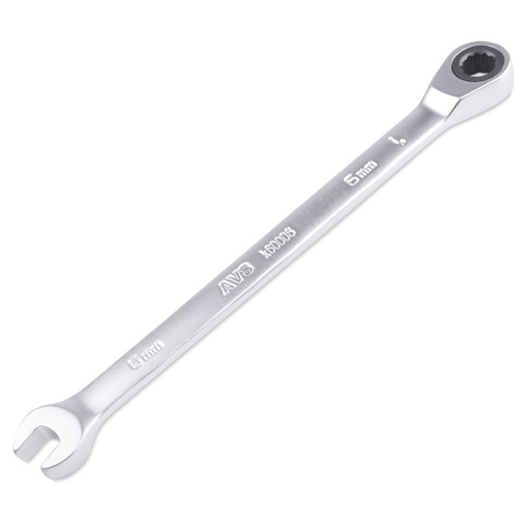 Ключ гаечный комбинированный трещоточный (06 мм) AVS K60006 фото 1