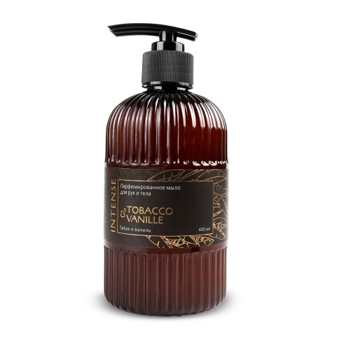 Жидкое мыло парфюм. Intense "Tobacco&vanilla/Табак и ваниль" 400 мл. с дозатором Clean&Green CG8513 фото 1