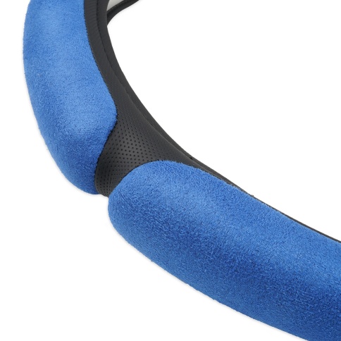 Спонжевая оплетка руля AVS SP-426M-BL ( размер M, синий) - Серия "Sponge" фото 2