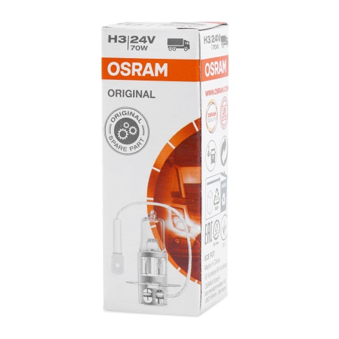 Автолампа галогенная H3 (70W PK22S) ORIGINAL LINE 24V OSRAM фото 1