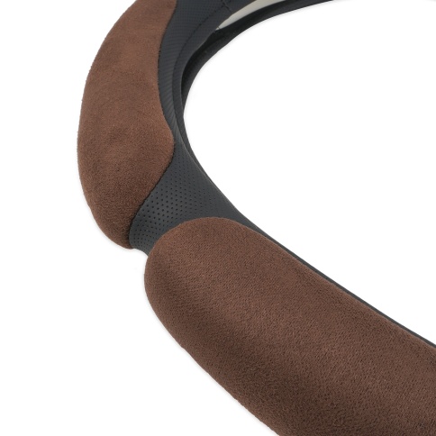 Спонжевая оплетка руля AVS SP-426M-BR ( размер M, коричневый) - Серия "Sponge" фото 2