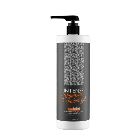 Шампунь - гель для душа INTENSE 2 в 1 FOR MEN 1000 мл. с дозатором Clean&Green CG8337 фото 2