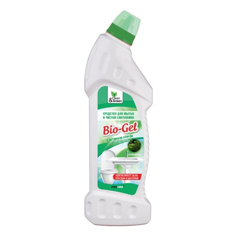Средство для мытья и чистки сантехники "Bio-Gel" (с активным хлором) 750 мл. Clean&Green CG8072 фото 2