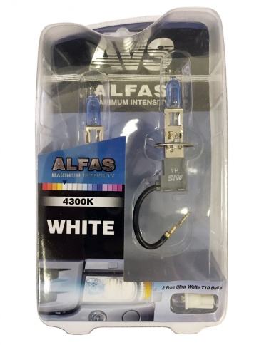 Газонаполненные лампы AVS ALFAS Maximum Intensity 4300К H1 24V 85W, комплект 2+2 (W5W) шт. фото 1