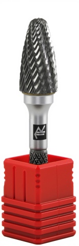 Борфреза твердосплавная гиперболическая, тип F, 8 мм, дв. насечка, Thorvik TRRBF08180663-2, 57022 фото 3