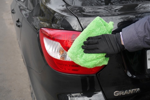 Микрофибровое полотенце для располировки жирных составов "Plush Cloth" DM-0601 (40*40) фото 6