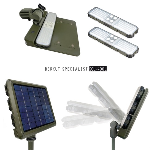 Кемпинговый фонарь телескопический, светодиодный, BERKUT SCL-400L (на солнечных батареях) фото 3