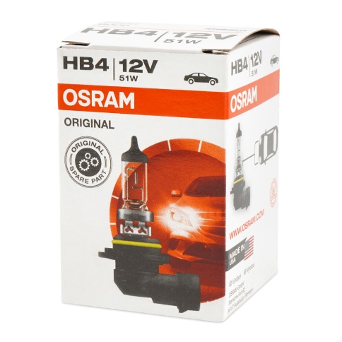 Автолампа галогенная HB4 (51W P22D) ORIGINAL LINE 12V OSRAM фото 1