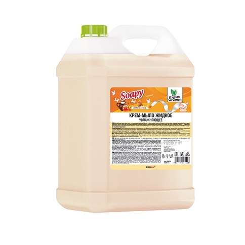 Жидкое крем-мыло INTENSE молоко и мёд 5 л увлажняющее Clean&Green CG8152 фото 2