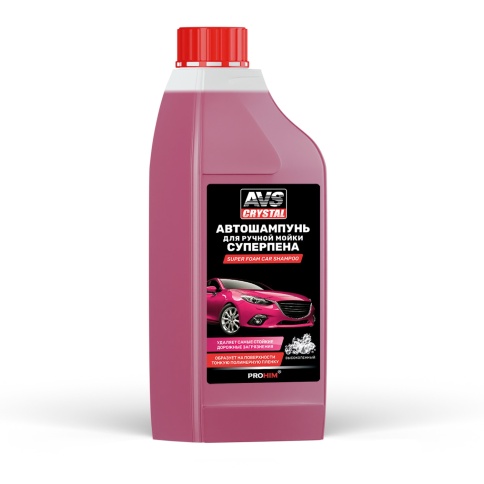 Автошампунь для ручной мойки "Суперпена" 1 л AVS AVK-703 фото 1