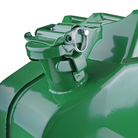 Канистра топливная металлическая вертикальная 20 Л (зелёная) AVS VJM-20 фото 4