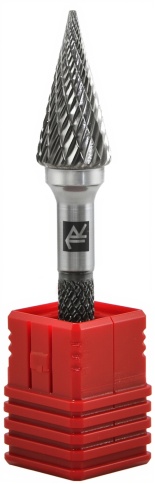 Борфреза твердосплавная коническая, тип M, 8 мм, двойная насечка, Thorvik TRRBM08170662-2 (57038) фото 3