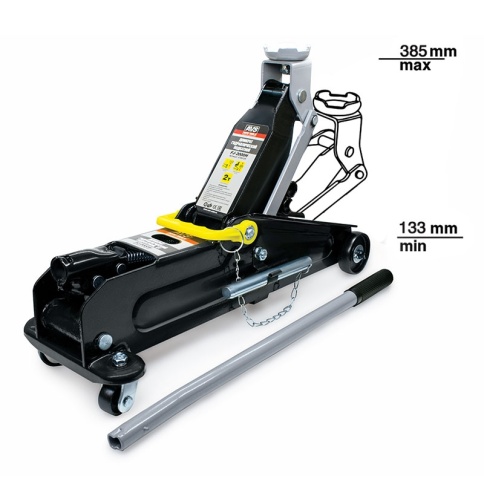 Домкрат подкатной AVS FJ-2000H, 2т, 133-385мм. с фиксатором фото 2