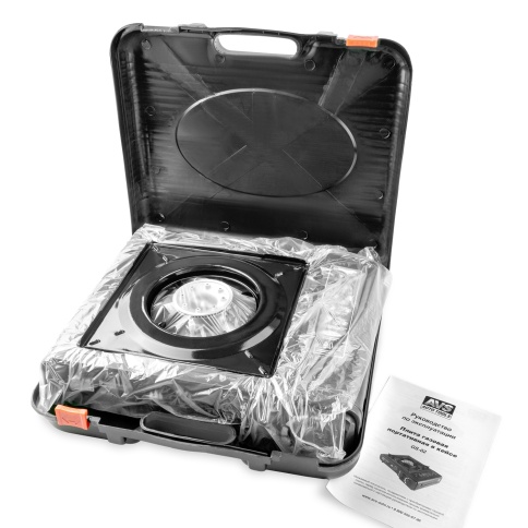 Плита газовая портативная в кейсе AVS GS-02 (встроен.переходник)  фото 2