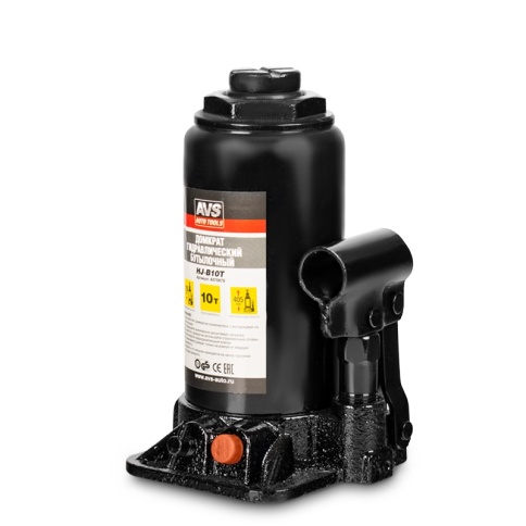 Домкрат гидравлический AVS HJ-B10T, 10т, 200-405мм. с клапаном (сумка, ремкомплект) фото 4