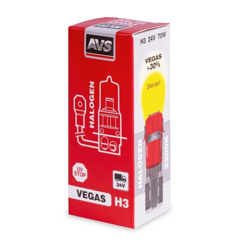 Галогенная лампа AVS Vegas H3.24V.70W.1шт. фото 4