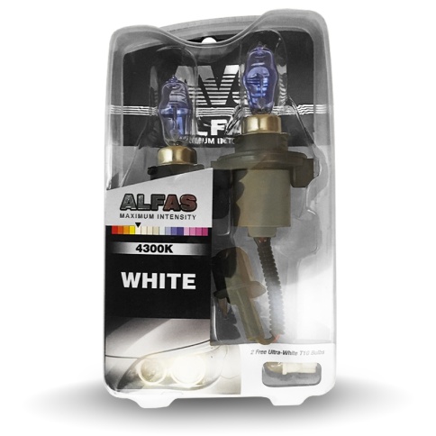 Газонаполненные лампы AVS ALFAS Maximum Intensity 4300K HB4/9006 12V 85W, комплект 2+2 (W5W) шт. фото 1