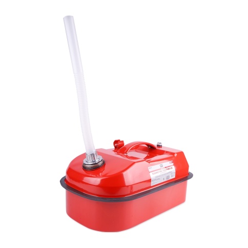 Канистра топливная металлическая горизонтальная 10 Л (красная) AVS HJM-10 фото 2