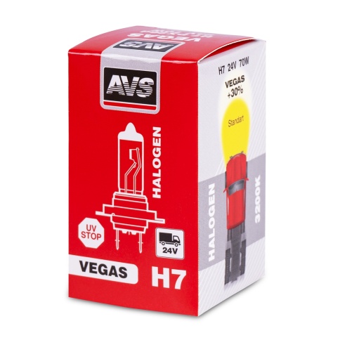 Галогенная лампа AVS Vegas H7.24V.70W.1шт. фото 4