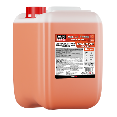 Автошампунь для б/к мойки AVS "Active Foam" 1:9-12 PF-90 MAXIMUM 20 кг фото 1