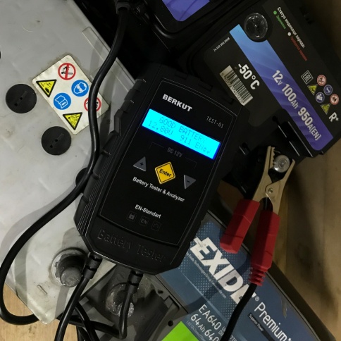 Тестер-анализатор для аккумуляторов (12V) BERKUT TEST-01 фото 4