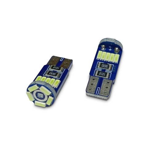 T146 T10/белый/ (W2.1x9.5d) CANBUS 15SMD 4014 12V 1W блистер 2 шт. фото 2