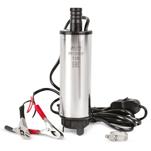 Насос для перекачки тех. жидкостей погружной AVS FP-1251f(12V/3,5А/40л/м./d=51 мм/съемный фильтр) фото 2