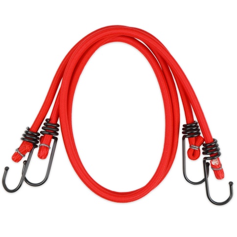 Резинка крепления груза 80 см х 8 мм, 2 шт (метал.крючки) AVS TL-06 фото 2