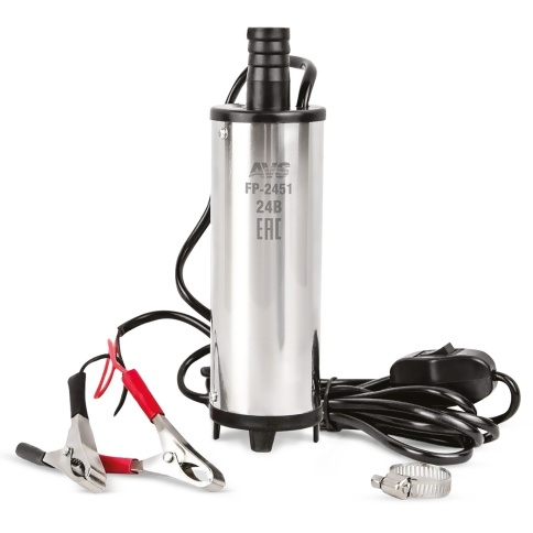 Насос для перекачки тех. жидкостей погружной AVS FP-2451(24V/3,5А/40 л/м./ d=51 мм/с фильтром) фото 2