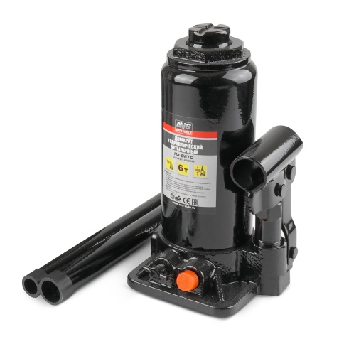 Домкрат гидравлический AVS HJ-B6TC, 6т, 200-405мм. с клапаном, в кейсе (ремкомплект) фото 2