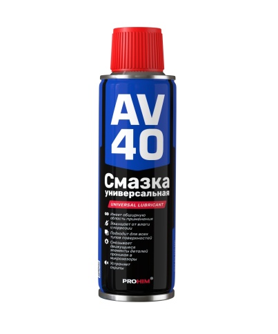 Смазка многофункциональная проникающая AV-40 (аэрозоль) 335 мл AVS AVK-340 фото 1