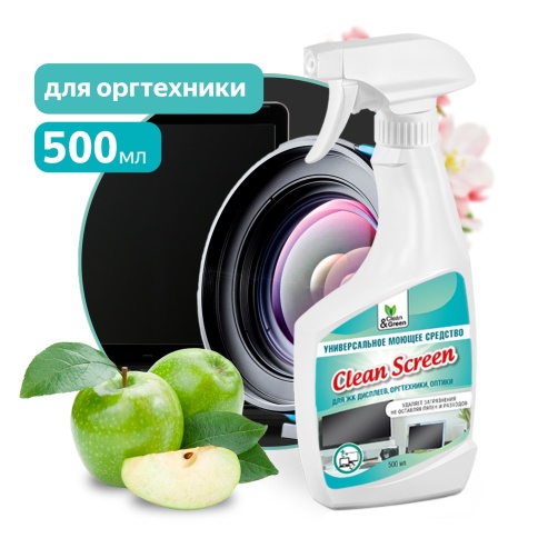 Универсальное средство для чистки оргтехники и ЖК экранов (триггер) 500 мл. Clean&Green CG8118 фото 1