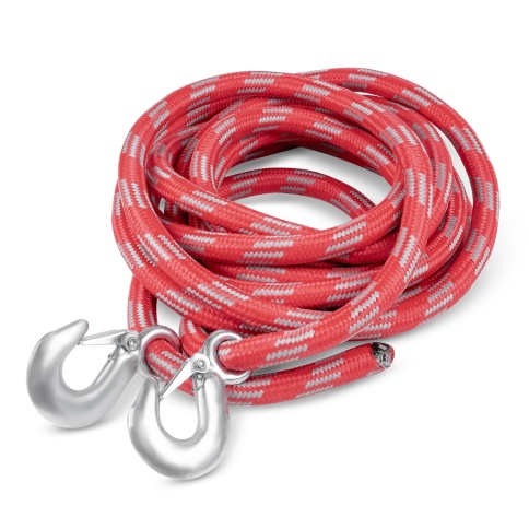 Трос буксировочный веревочный с крюками 10т 4,5м AVS BT-10 в сумке фото 2