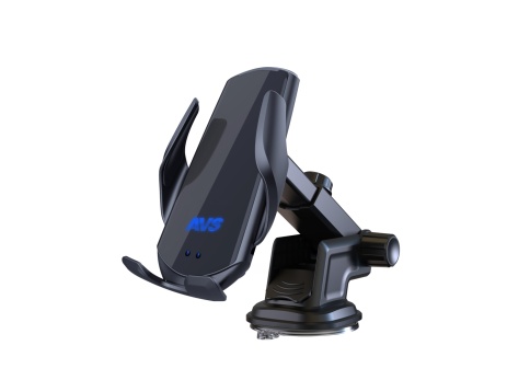 Держатель для смартфонов с беспр.зарядкой универсальный 2в1 AVS AH-03-WC фото 1