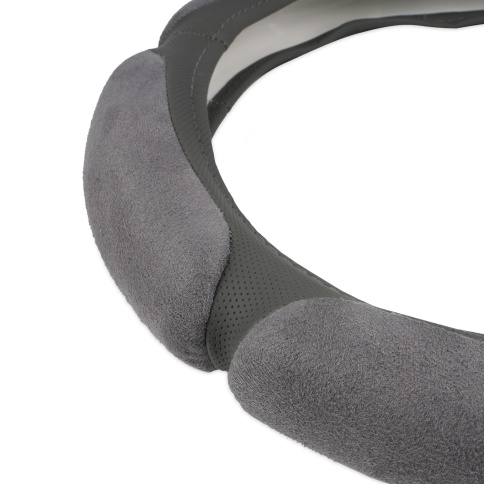 Спонжевая оплетка руля AVS SP-426S-GR ( размер S, серый) - Серия "Sponge" фото 2