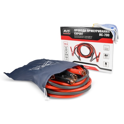 Провода прикуривания AVS Expert BC-700 (5 метров) 700А фото 1