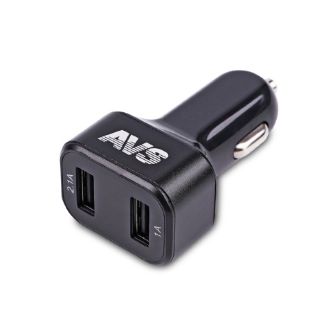 Автомобильное ЗУ AVS UC-523, 2 USB с вольтметром, 3.1 А, 15.5 Вт (A07444S) фото 1