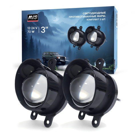Фары противотуманные LED AVS PF-302L фото 1