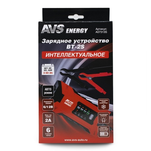 Зарядное устройство для автомобильного аккумулятора AVS BT-2S (2A, 25W) 6/12V  фото 8