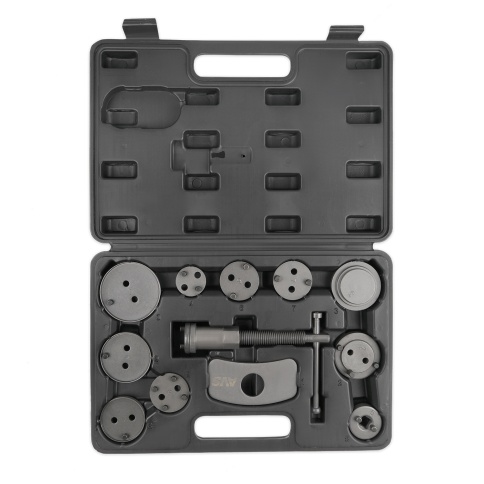 Набор для сведения поршней тормозных цилиндров (12 предметов) в кейсе AVS DBC-04 фото 2