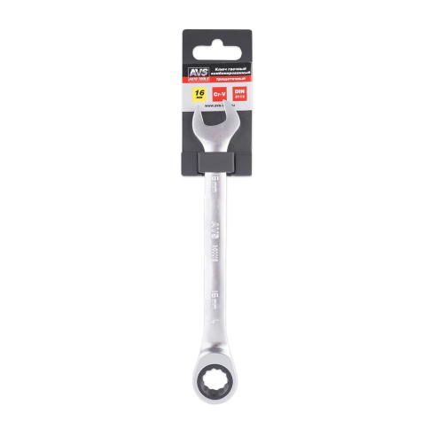 Ключ гаечный комбинированный трещоточный (16 мм) AVS K60016 фото 5