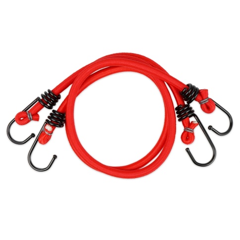 Резинка крепления груза 60 см х 8 мм, 2 шт (метал.крючки) AVS TL-05 фото 2