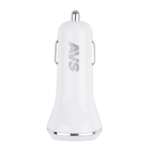 Автомобильное ЗУ AVS UC-322, 2 USB, 2.4 A, 12 Вт, белый (A78020S) фото 2