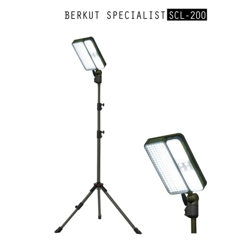 Кемпинговый фонарь телескопический, светодиодный, BERKUT SCL-200 (на солнечных батареях) фото 1