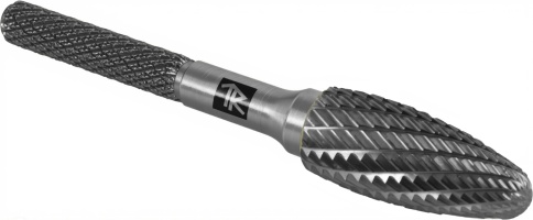 Борфреза твердосплавная пламевидная, тип H, 8 мм, двойная насечка, Thorvik TRRBH08200665-2 (57030) фото 1