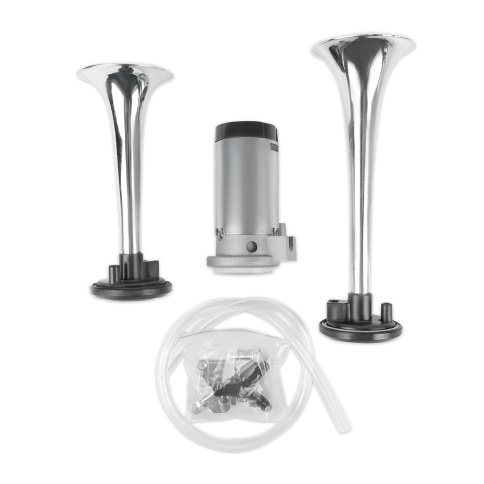 Сигнал автомобильный AVS HR 02 (2 шт. комплект) Хром фото 2