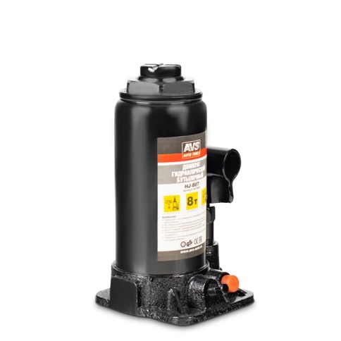 Домкрат гидравлический AVS HJ-B8T, 8т, 200-405мм. с клапаном (сумка, ремкомплект) фото 3