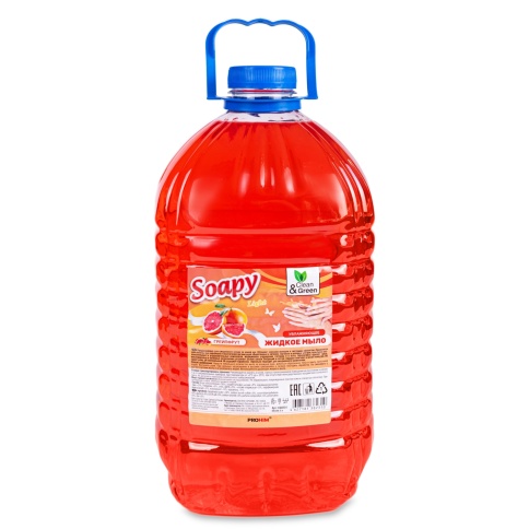 Жидкое мыло "Soapy" Light "Грейпфрут" 5 л. Clean&Green CG8231 фото 2